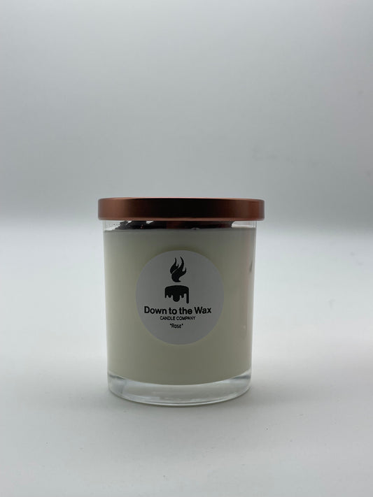 Rose scented candle