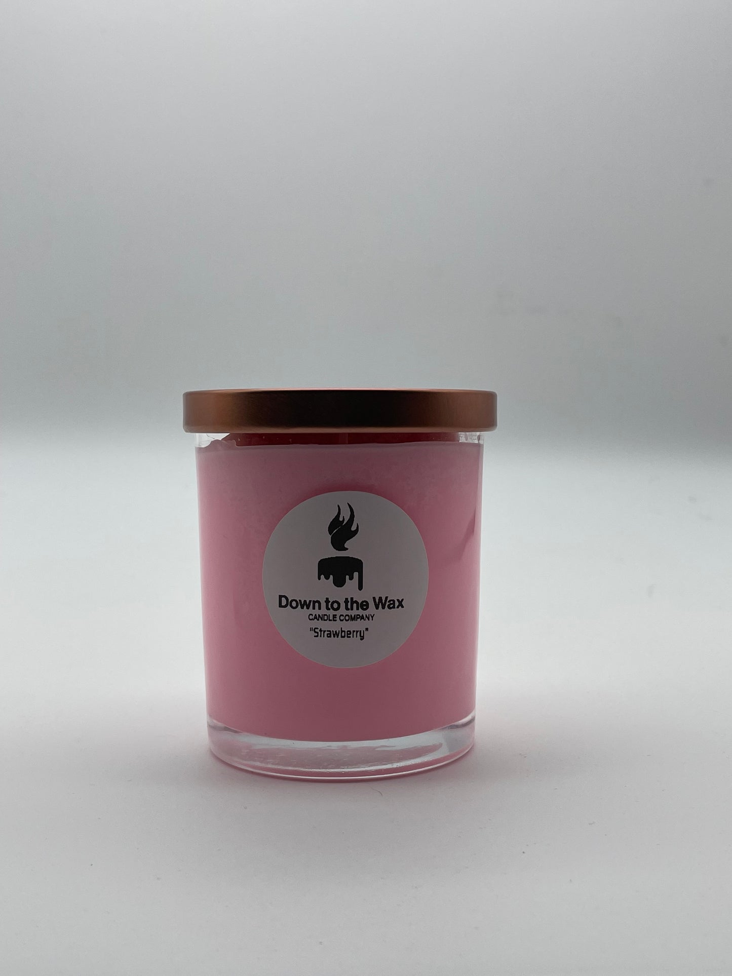 Strawberry scented candle