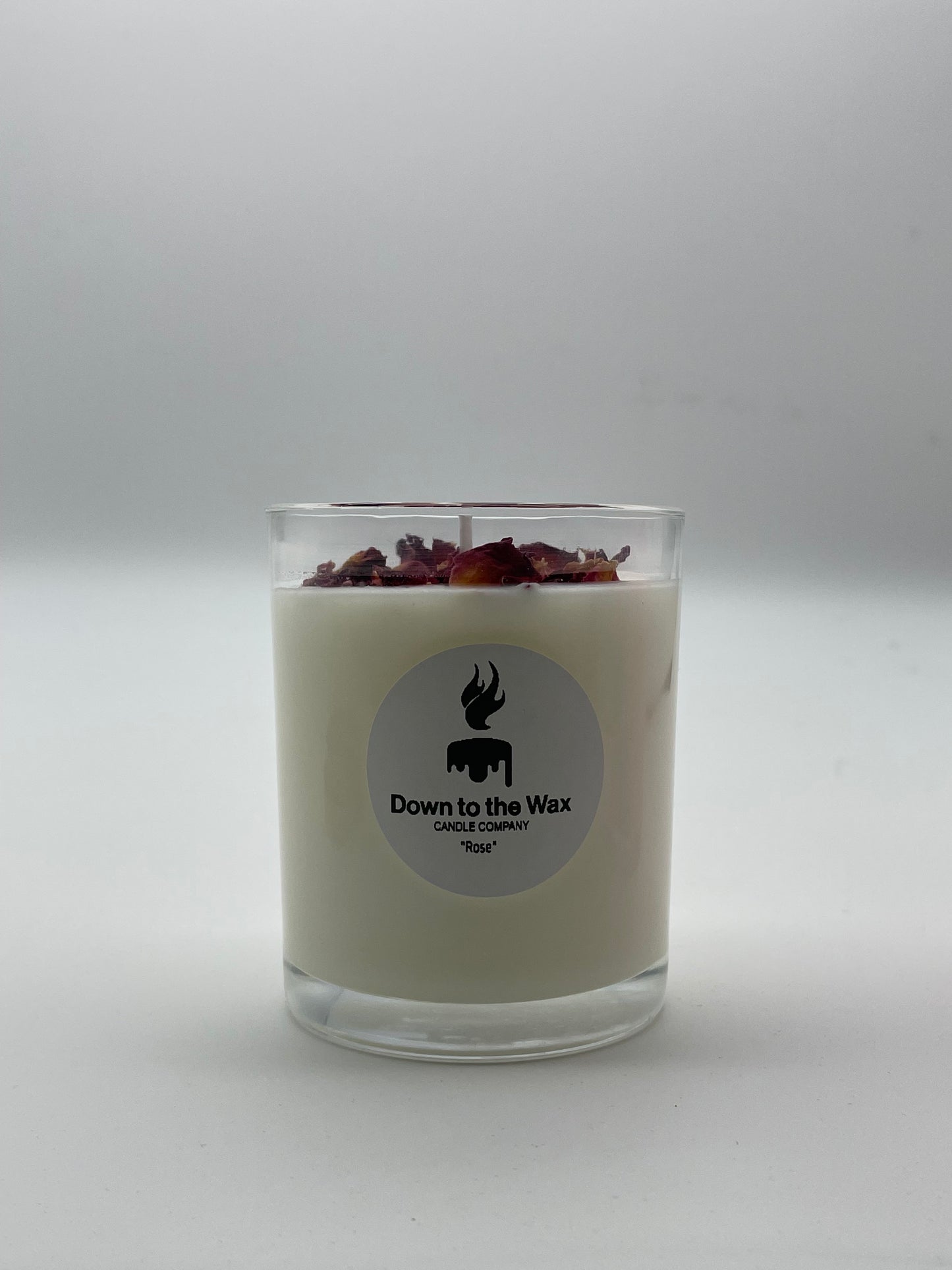 Rose scented candle