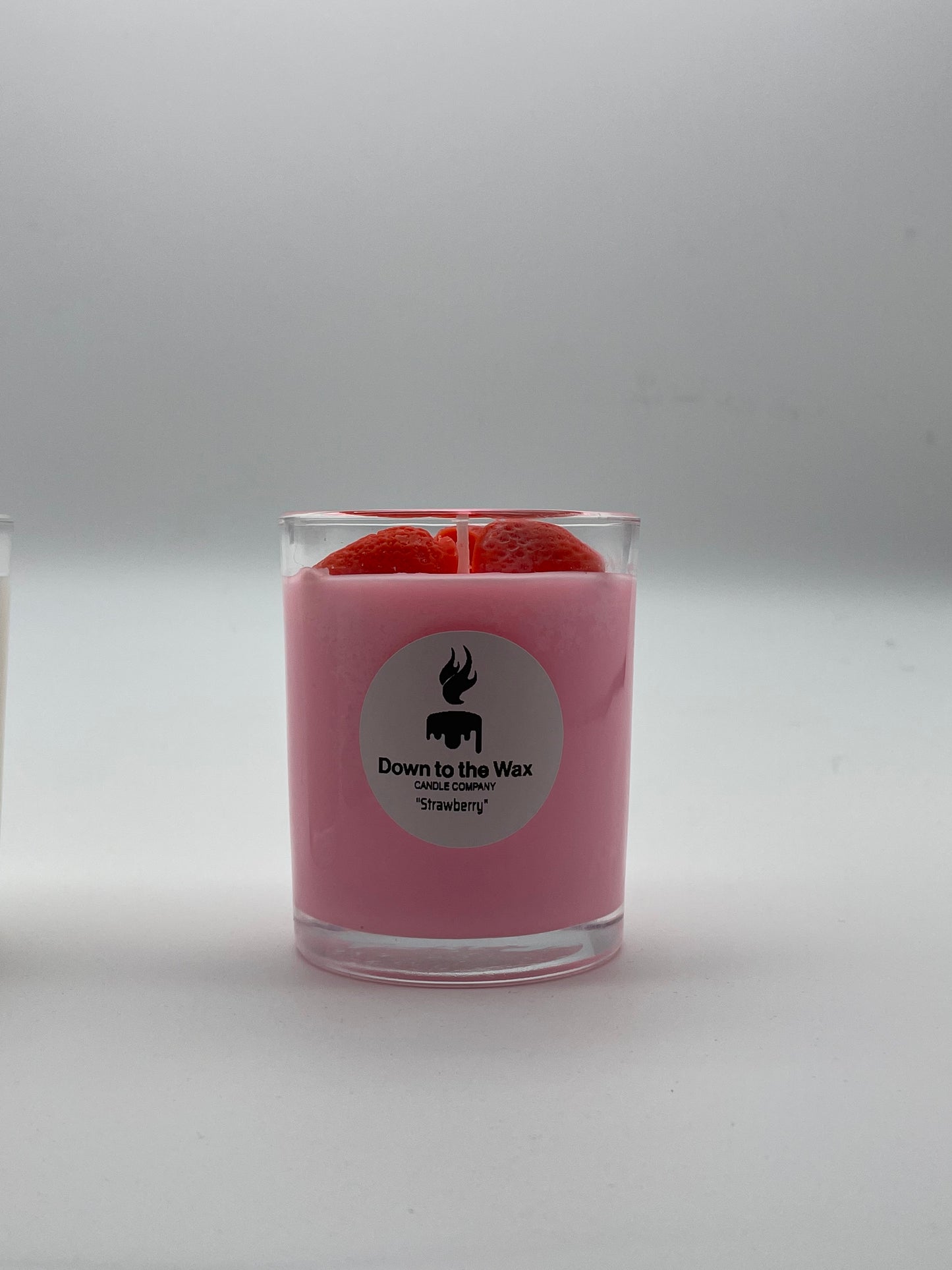 Strawberry scented candle