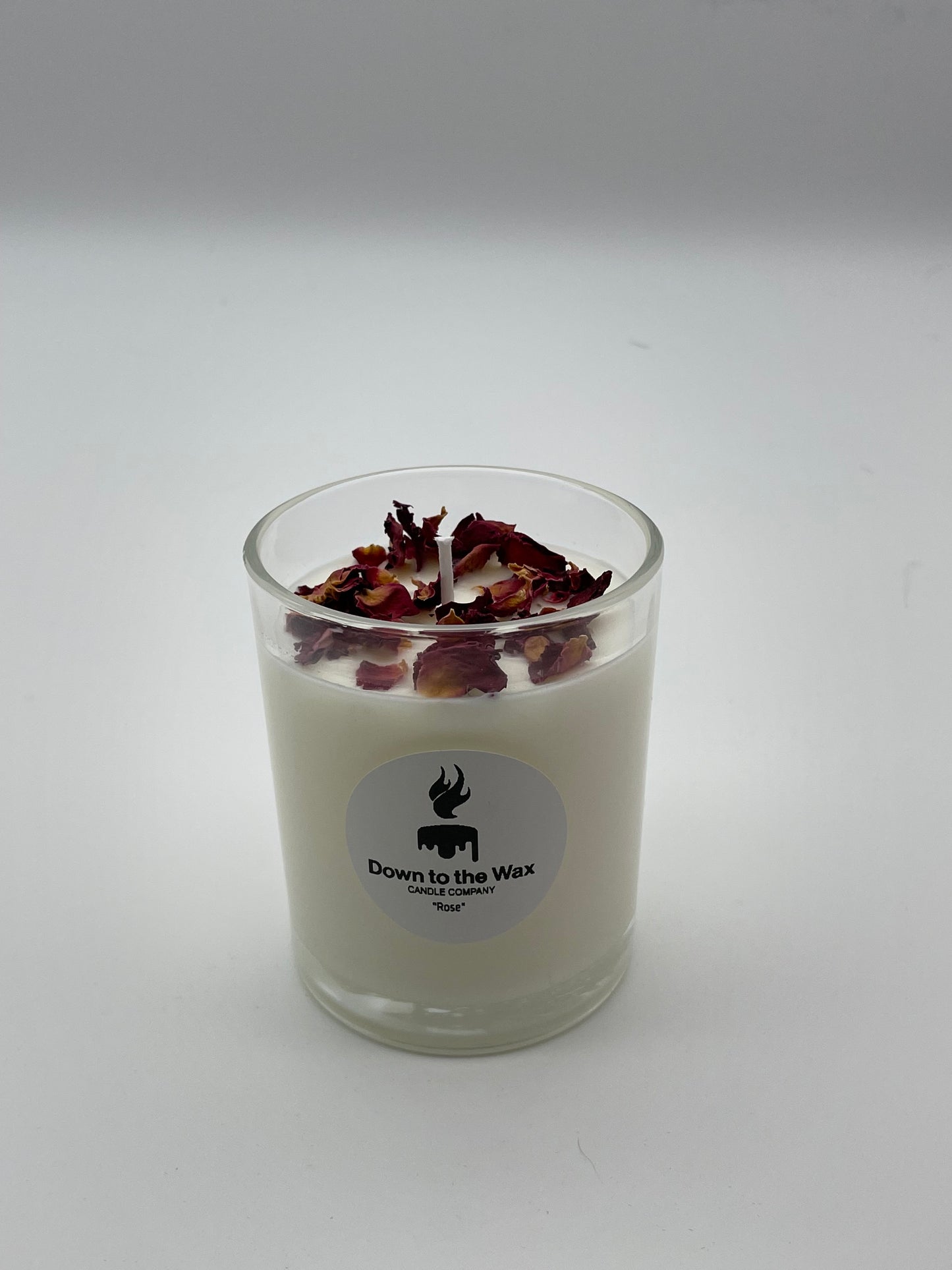 Rose scented candle