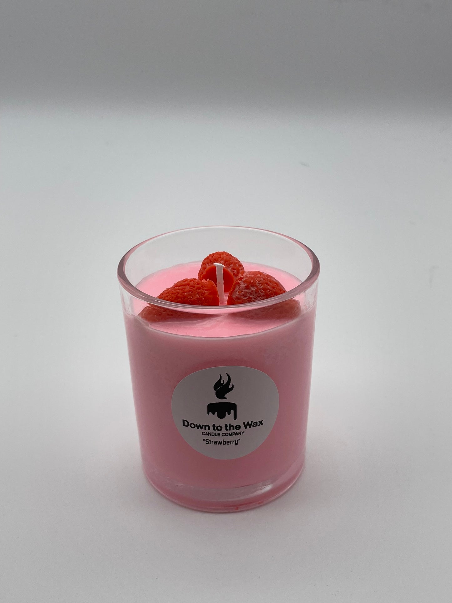 Strawberry scented candle